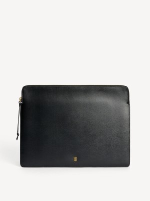 Autres Accessoires By Malene Birger Aya Leather Laptop Case Noir | FR_BB15348