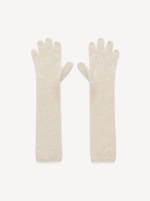 Autres Accessoires By Malene Birger Guanta Cashmere Gloves Oyster Gray | FR_BB42151