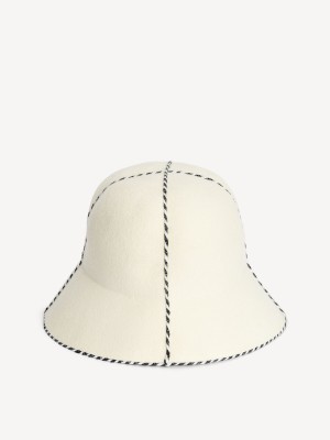 Autres Accessoires By Malene Birger Ilmura Wool Hat Oyster Gray | FR_BB79566