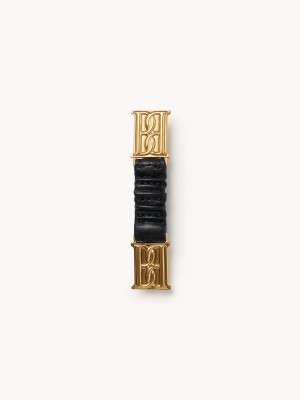 Autres Accessoires By Malene Birger Jummis Leather Cuff Noir | FR_BB30466