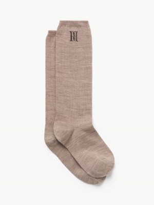 Autres Accessoires By Malene Birger Leiann Socks Marron | FR_BB62801