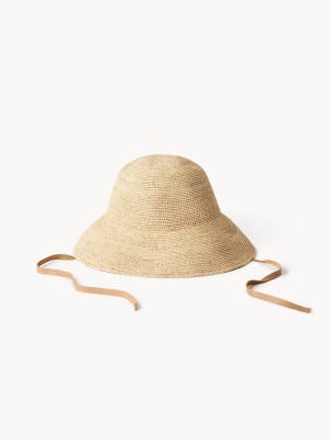 Autres Accessoires By Malene Birger Rafiah Straw Hat Noir | FR_BB90519