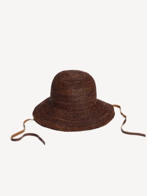 Autres Accessoires By Malene Birger Rafiah Straw Hat Bison | FR_BB37657