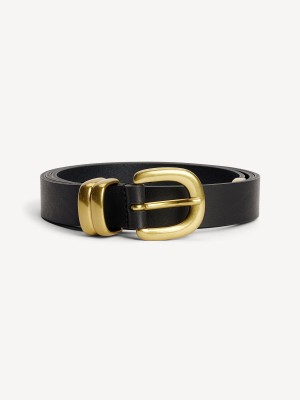Ceintures By Malene Birger Zoilo Leather Noir | FR_BB68635