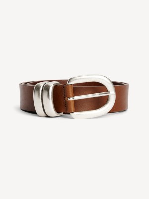 Ceintures By Malene Birger Zoira Leather Marron Foncé | FR_BB99458