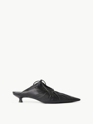 Chaussure By Malene Birger Masey Leather Mules Noir | FR_BB96855