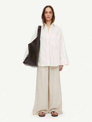 Chemises By Malene Birger Derris Organic Cotton Blanche | FR_BB44522