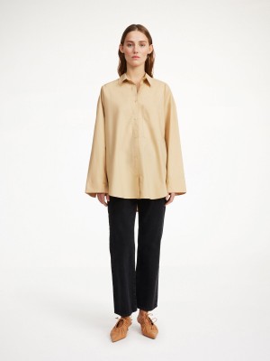 Chemises By Malene Birger Derris Organic Cotton Sable Foncé | FR_BB75215