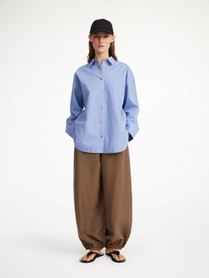 Chemises By Malene Birger Derris Organic Cotton Bleu | FR_BB76797