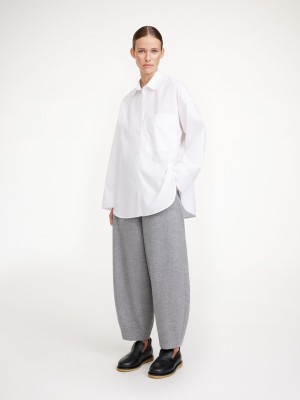 Chemises By Malene Birger Derris Organic Cotton Blanche | FR_BB65694