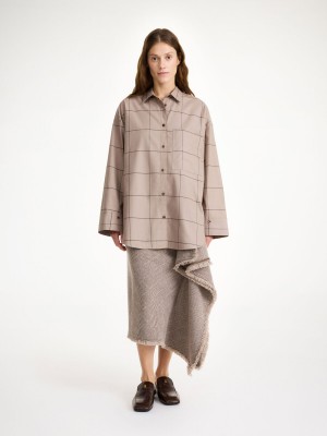 Chemises By Malene Birger Derris Organic Cotton Autumn check | FR_BB30087