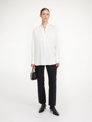 Chemises By Malene Birger Mabillon Silk Blanche | FR_BB97525