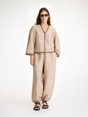 Chemises By Malene Birger Mineas Silk Top Nomad | FR_BB30540