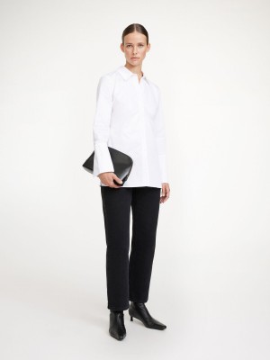 Chemises By Malene Birger Padano Organic Cotton Blanche | FR_BB11950