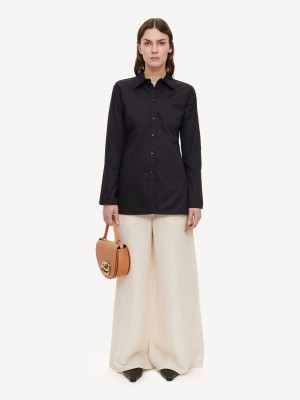 Chemises By Malene Birger Padano Organic Cotton Noir | FR_BB73521