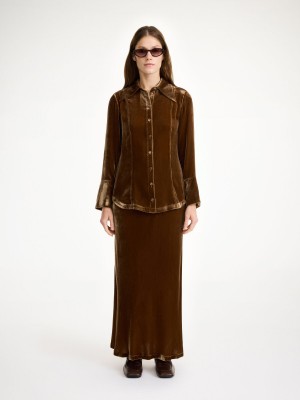 Chemises By Malene Birger Rosiannas Velvet Bison | FR_BB93234