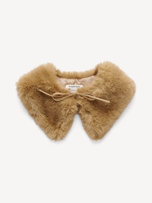 Echarpes By Malene Birger Cowie Faux Fur Collar Tannin | FR_BB50373