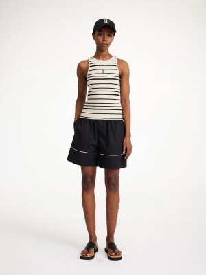 Hauts By Malene Birger Amanias Tank Noir | FR_BB47462