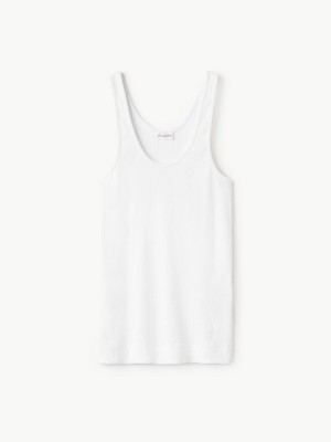 Hauts By Malene Birger Anisa Tank Blanche | FR_BB81556