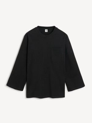 Hauts By Malene Birger Fayeh Oversized Longsleeve Noir | FR_BB82593