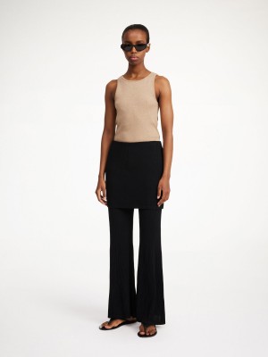 Knitwear By Malene Birger Bolone Trousers Noir | FR_BB22987