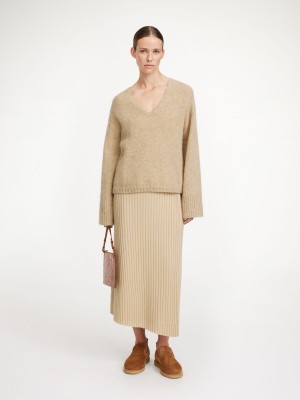 Knitwear By Malene Birger Cimone Sweater Beige | FR_BB97490