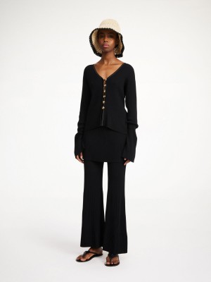 Knitwear By Malene Birger Cirella Cardigan Noir | FR_BB49451