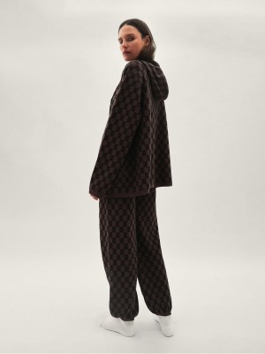 Knitwear By Malene Birger Felipa Knitted Hoodie Noir | FR_BB14601