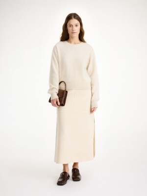 Knitwear By Malene Birger Mantea Cashmere Sweater Oyster Gray | FR_BB59097