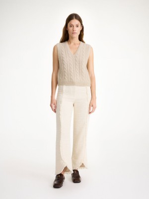 Knitwear By Malene Birger Simea Vest Oyster Gray | FR_BB20003