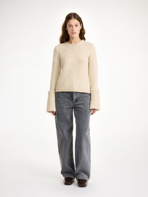 Knitwear By Malene Birger Sorena Sweater Oyster Gray | FR_BB99407