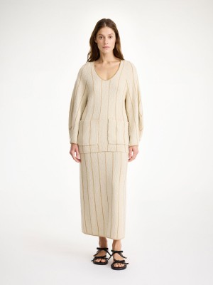 Knitwear By Malene Birger Zoita Blouse Oyster Gray | FR_BB13645