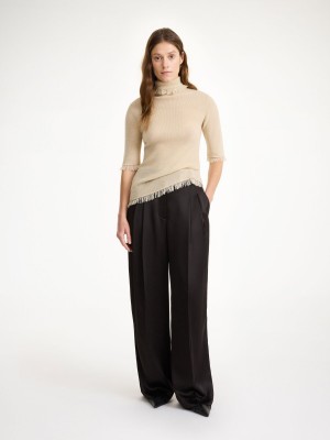Pantalons By Malene Birger Cymbaria High-waisted Noir | FR_BB28326