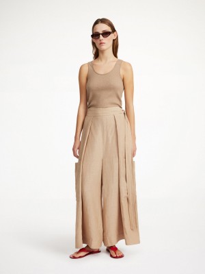 Pantalons By Malene Birger Darlane Wide-leg Nomad | FR_BB31932
