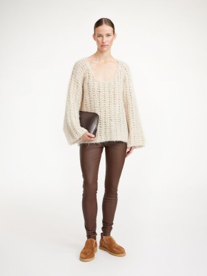 Pantalons By Malene Birger Elenasoo Leggings Chestnut | FR_BB47543
