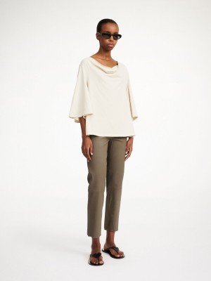 Pantalons By Malene Birger Florentina Leather Shitake | FR_BB43319