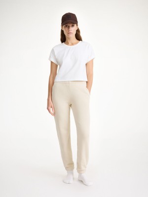 Pantalons By Malene Birger Hali Organic Cotton Oyster Gray | FR_BB34816