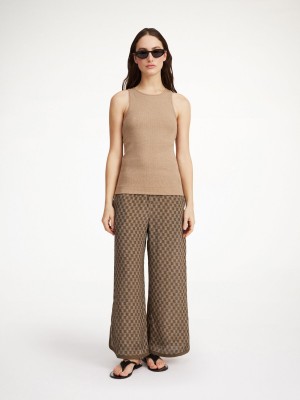 Pantalons By Malene Birger Louisan Wide-leg Mono Lined 1DJ | FR_BB82086