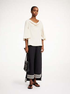 Pantalons By Malene Birger Mirabellos Linen Noir | FR_BB34952