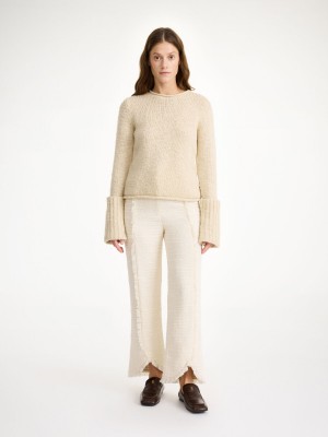Pantalons By Malene Birger Nadihas High-waist Blanche | FR_BB14622