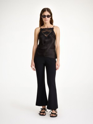 Pantalons By Malene Birger Vilanna High-waist Noir | FR_BB59925
