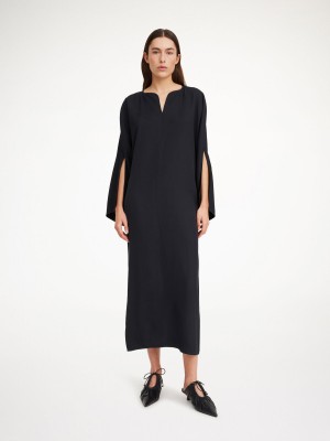 Peignoir By Malene Birger Cais Maxi Noir | FR_BB32909