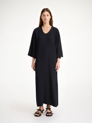 Peignoir By Malene Birger Carolynn Maxi Noir | FR_BB20441