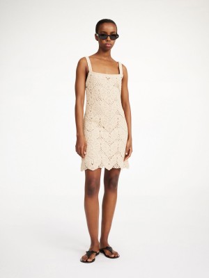 Peignoir By Malene Birger Falla Crochet Mini Oyster Gray | FR_BB52113