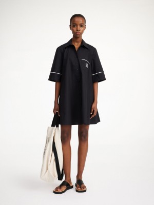 Peignoir By Malene Birger Gaielle Organic Cotton Noir | FR_BB62203