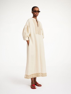 Peignoir By Malene Birger Lydea Linen Maxi Oyster Gray | FR_BB68311