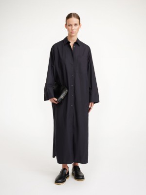 Peignoir By Malene Birger Perros Organic Cotton Noir | FR_BB76041