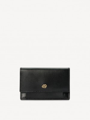 Portefeuilles et porte-cartes By Malene Birger Aya Leather Wallet Noir | FR_BB52206