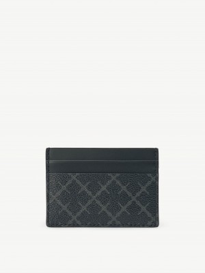 Portefeuilles et porte-cartes By Malene Birger Elia Printed Cardholder Charcoal | FR_BB22049