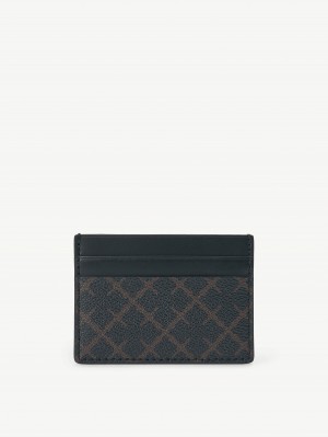Portefeuilles et porte-cartes By Malene Birger Elia Printed Cardholder Noir | FR_BB46325